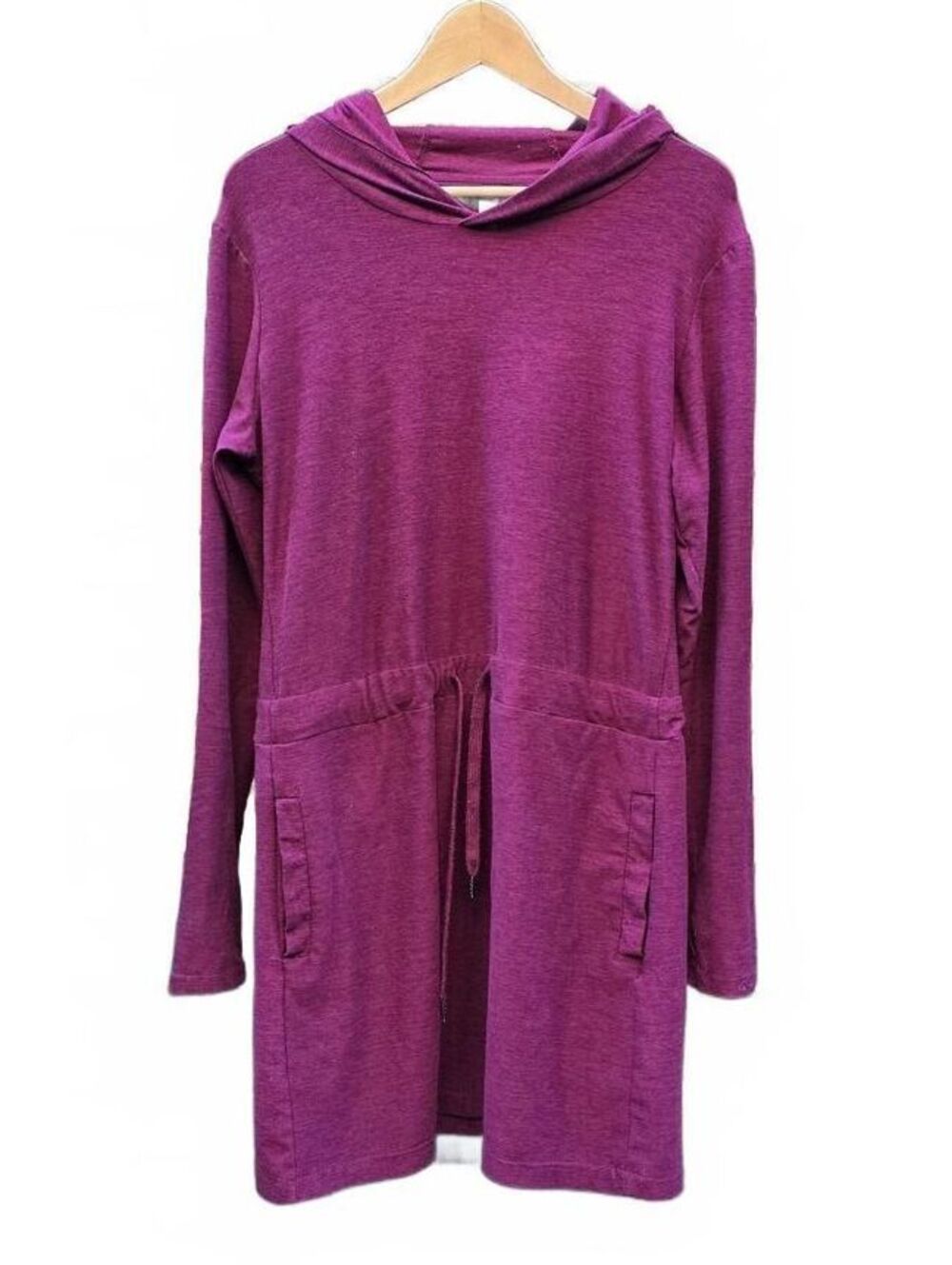 Kyodan Freedom Trail Hoodie Dress Plum Purple Drawstring Waist Pockets M [COPY]